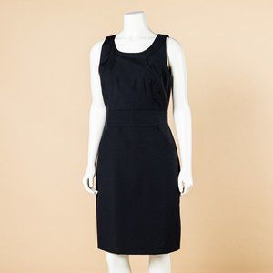 JCrew Wool Suiting Sheath Dress 4 BLACK